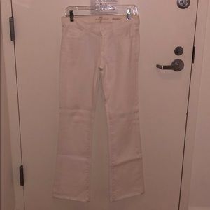 7 for all Mankind Bootcut White Jeans